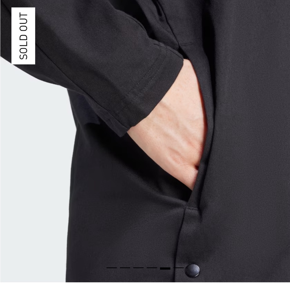 ADIDAS TIRO 3-STRIPES SNAP-BUTTON WOVEN COAT - Picture 6 of 9